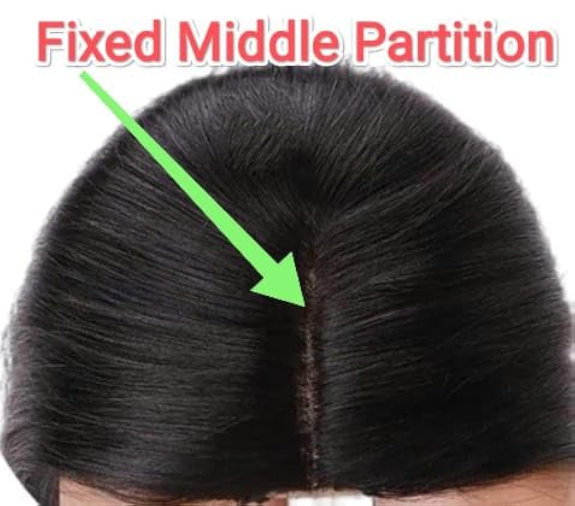 Women's Synthetic Middle Part Hair Topper, 4 x 4 Silk Base