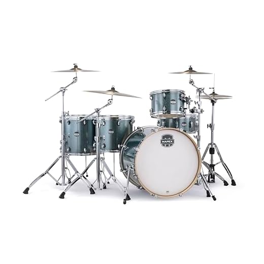 Mapex Mars 5-Piece Crossover Shell Pack w/ 22" Bass Drum - Blood Orange Sparkle (MA528SFMI)