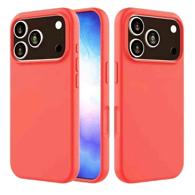 Coque iPhone 17 Pro silicone pêche fluo protection souple antichoc fine
