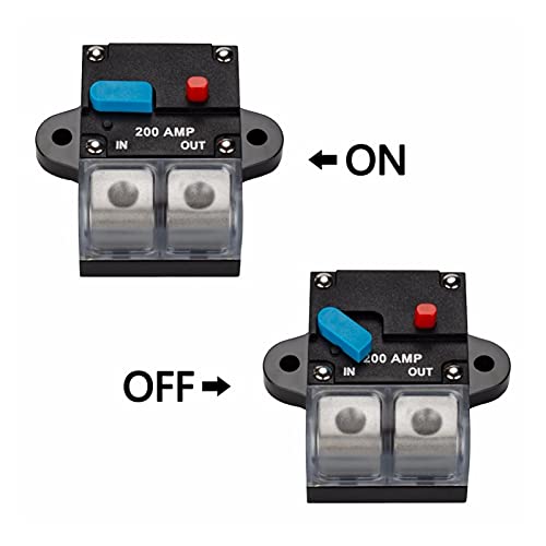 Disyuntor audio coche de 100A con reinicio manual para proteger amplificadores 6