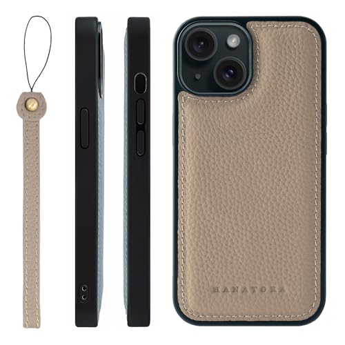HANATORA for iPhone 15 �P�[�X MagSafe �Ή� �{�v �ϏՌ� �o���p�[�^ �X�}�z�P�[�X �X�}�z �X�g���b�v �t�� �V�������N���U�[ �M�t�g �}�O�Z�[�t�Ή� �O���[�W�� SMSGZ-15-Grege