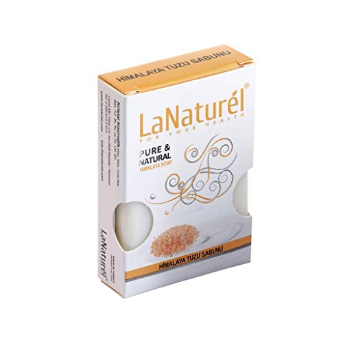 Jabón Himalayo BIO con sal del Himalaya especial para tu salud - Tratamiento eficaz para la psoriasis y el acné - Vegano - 100% orgánico - Jabón facial - Limpiador facial - 100 gr.