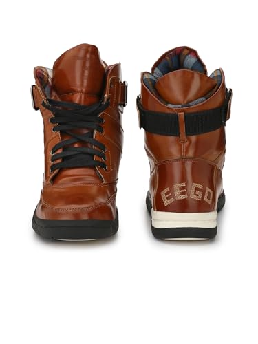 Image of Eego Italy Mens High Top Premium Sneakers For Men