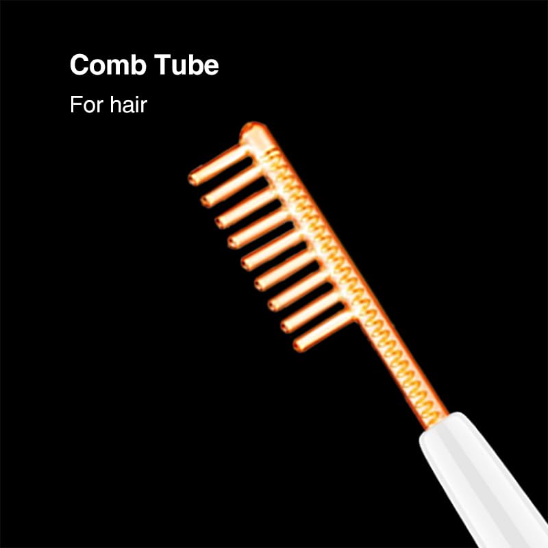 Electrode Wand Glass Tube Handheld Spare Parts for Hi Frequency Comb Tube (red)