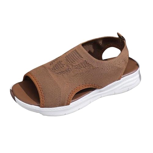 Sandalias Deportivas para Mujer Zapatos con Punta Abierta Cuña Lavable de Verano Sandalias para Caminar Sandalias Comodos Plataforma Mujer Sandalias Ligeras para Exteriores