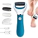 Price comparison product image BOMPOW Electric Foot File, Hard Skin Remover for Feet, Pedicure Tool with 2 Roller and Rechargeable Callus Foot Care Tool for Dry Dead and Cracked Feet, Blue