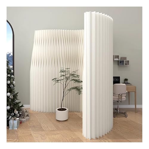 Cloison de séparation pliable en papier accordéon autoportante double face de 2x1,6m