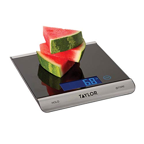 Taylor 3851 High-Capacity Digital Kitchen Scale, 33 Lb, Black #TOP2