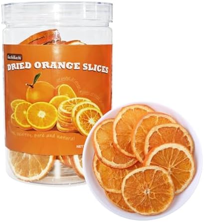 Dried Blood Orange Slices 100g - Natural Dehydrated Fruit For Cocktails, Baking & Crafts