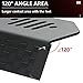 Front Foot Pegs for Jeep Wrangler JL JK, A-KARCK Door Hinge Rest Pegs with Non-slip Rubber Protrusions for 2007-2023 Wrangler JL JK JKU, Steel Construction (Set of 2)