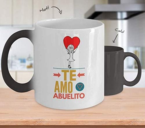 Regalo para abuelo Taza de Cafe para abuelito Perfecto regalo para tu abuelo y padrinos Vaso con afirmaciones positivas, personalizadas, inspira