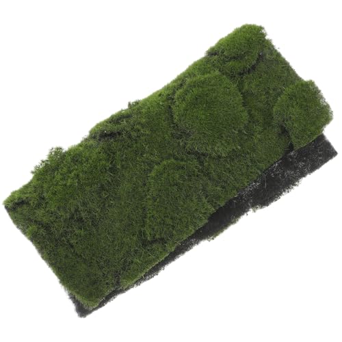 RUNROTOO Alfombra de Musgo Artificial 30x30 Cm de Plástico Verde, Césped Simulado Resistente al Desgaste para Decoración de Jardines y Manualidades