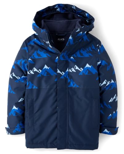 Image of The Children's Place Boys Heavy 3 in 1 Winter Jacket, Wind-resistant Water-resistant Shell, Fleece Inner