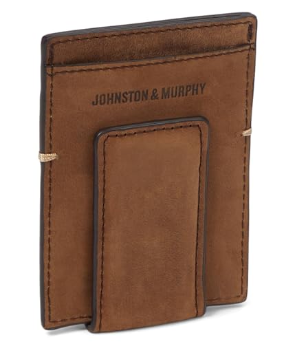 Johnston & Murphy Men's Jackson Front Pocket Wallet, Tan Oiled, One Size2