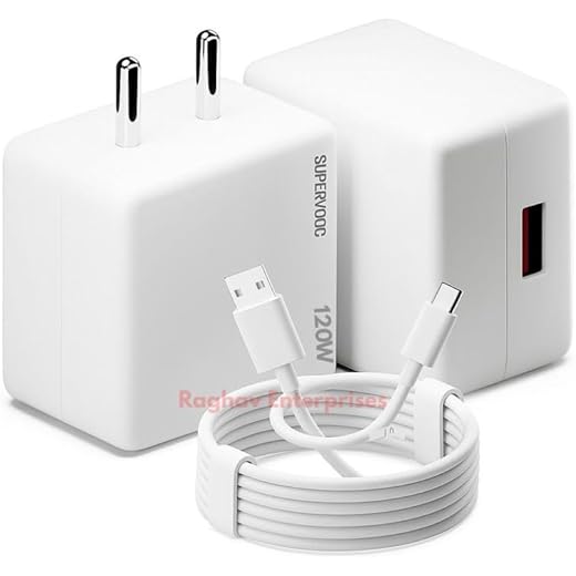 Fast Charging Adapter for realme 9i 5G Charger Warp/Dash/Supervooc with Type C Dash Cable Protecting Your Device from overheating -EW3-WH