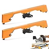 Miter Saw Mounting Brackets Compatible with DWX723 DWX724 DWX725 DWX725B DW723 Stands, Replacement Part N087371 with Quick Release Lever Clips, Heavy Duty Steel Tool Mounts (2 Pack)