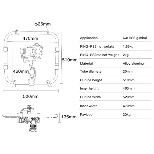 DF DIGITALFOTO Anello RS2 PRO Handheld Ring Grip