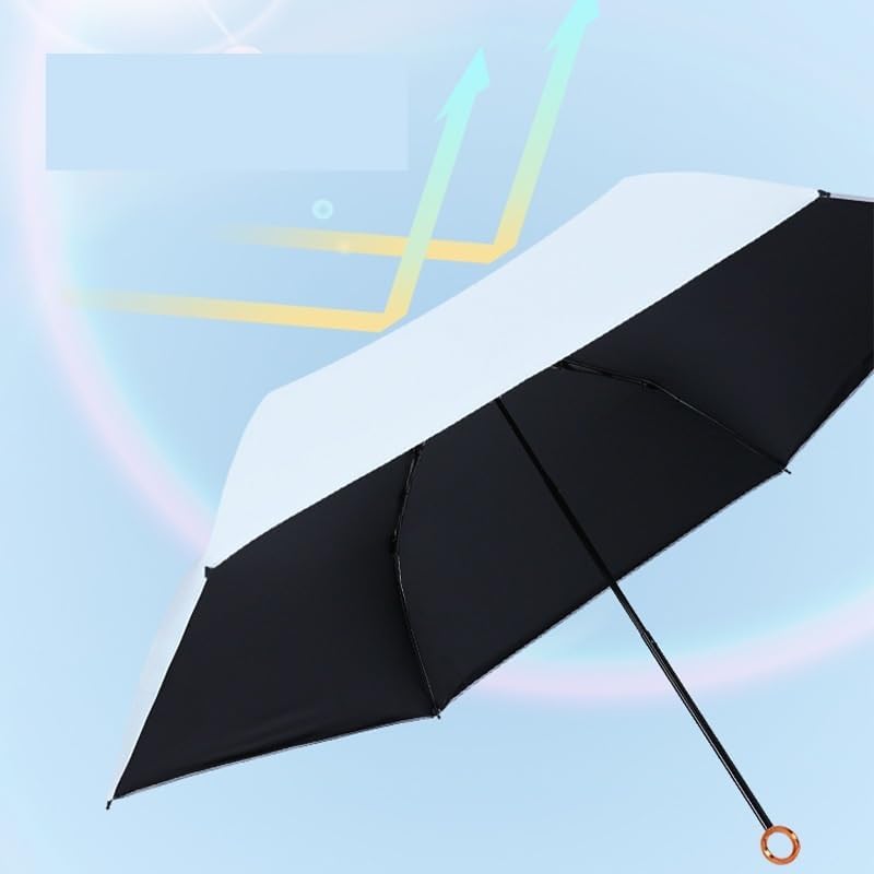 RENEESME Umbrellas for Rain Light Sun Umbrella, Rain Or Shine Umbrella, Small Portable Umbrella Strong Umbrella for Wind and Rain(Color:B)