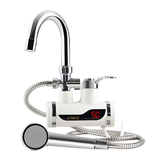 Electric Tap Water Heater Tap 220v Kitchen Faucet Instantaneous Shower Instant Heaters Tankless Heating(Shower Heater latera)