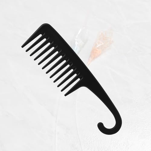 Peine desenredante negro con dientes anchos de 22.5 cm miniatura 4