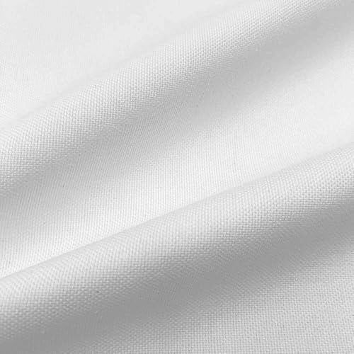 Kt KILOtela   Loneta Técnica Repelente Agua y Aceite | Tapicería, Cojines Exterior, Bolsos y Mochilas | 280 cm de Ancho | 50.000 Martindale | Múltiplos de 50 cm | Dimas, Blanco