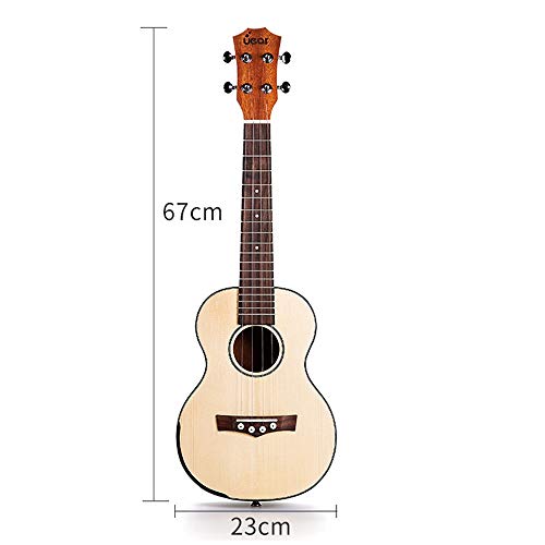 Ukulélé 26 Pouces Spruce Bois Ukulele Electro Ukulele Naturel Kit de démarrage ukulélé Soprano (Couleur : Natural, Size… - Les Beatles, Paul McCartney, John Lennon, RIngo Starr, George Harrison Ukulélé 26 Pouces Spruce Bois Ukulele Electro Ukulele Naturel Kit de démarrage ukulélé Soprano (Couleur : Natural, Size… – Image 3