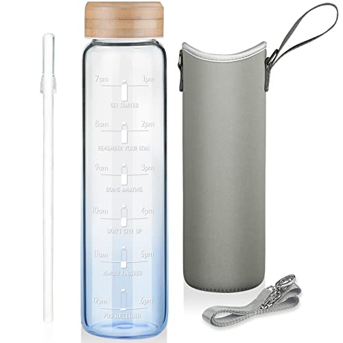 Botellas Cristal con Pajita Marca Ferexer