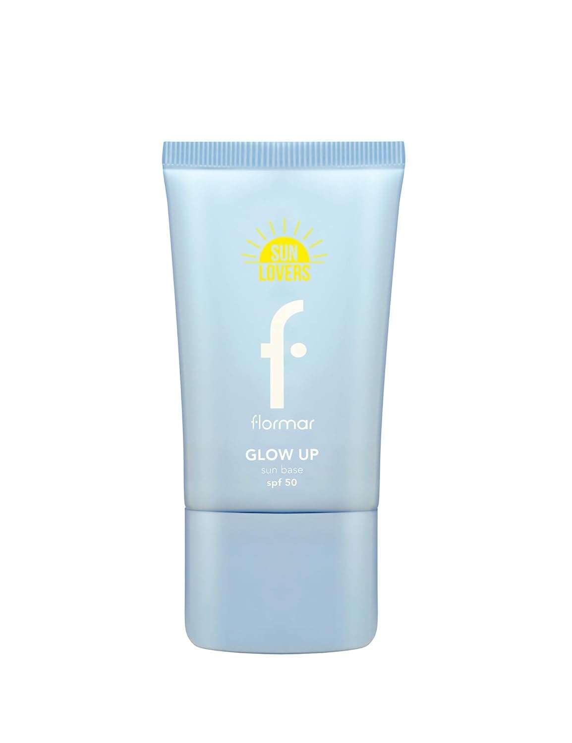 Flormar Sun Lovers Baza Ochronna SPF50 – nawilżająca, rozświetlające wykończenie – 84% składników naturalnych – baza pod makijaż z efektem glow