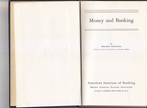Money and Banking B000R057Q0 Book Cover