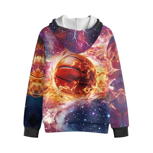 Kids Soft Fuzzy Zip-Up Hooded Sweatshirt Relaxed Long Sleeve Hoodie Jacket with Pockets for Boys or Girls Size S-XL4