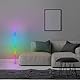 Brilliant RGB-LED Stehlampe | 150 cm Höhe | dimmbare Standleuchte mit Musiksensor & Fernbedienung & RGB-Frontlight | max. 125 lm | integiertes LED | aus Aluminium/Kunststoff in Weiß