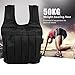 Weighted Vest, Oxford Cloth Heavy Duty 50KG Weighted Vest Strength Training Jacket, 55 x 44cm Weight Vest Adjustable Weighted Vest Workout Weight Jacket for Workout Fitness Athlete Gym Military Use