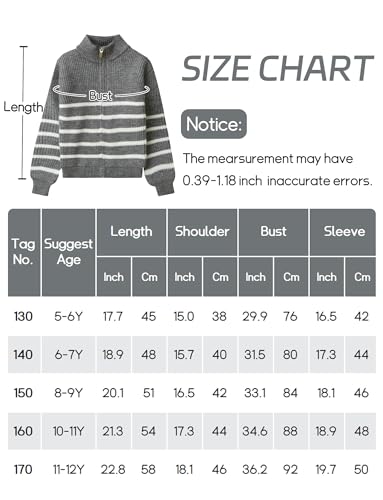 Pulls à col roulé pour garçon en maille chaude de 5 à 12 ans pull-over zippé - 6