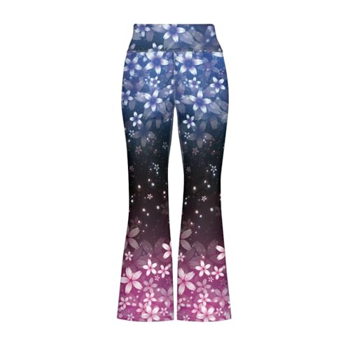 Cherry Blossom Girls Flare Leggings Cute Bell Bottoms for Teen Girls Wide Leg Sweatpants for 5-14 T3