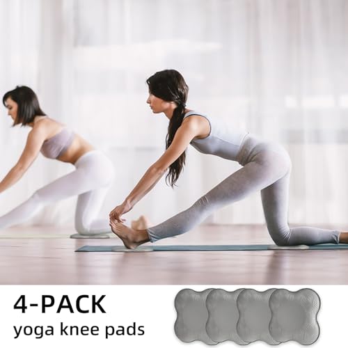 Image of 2-4 Pack Yoga Knee Pads, TPE Cushion for Pilates Exercise