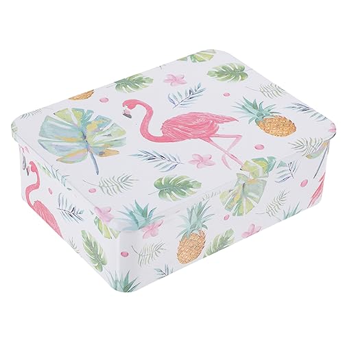 Gadpiparty Deslice la caja de lata envase decorativo dulce cajas de hojalata con tapas artesanía estaño latas con tapas contenedores de hojalata con tapa deslizante Latas de galletas bañador