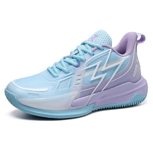 Genérico Zapatillas de Baloncesto Unisex Antideslizantes, Resistentes al Desgaste, Acolchadas, Transpirables, for Deportes Aire Libre y Ocio Zapatos para Caminar(Sky Blue,41 EU)