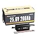 Power Queen 24V 200Ah Lithium Battery with 24V(29.2V) 20A LiFePO4 Battery Charger, 24Volt LiFePO4 Battery Up to 15000 Cycles, Max. 5.12W Load Power for Home Energy Storage,Marine, Solar Off-Grid