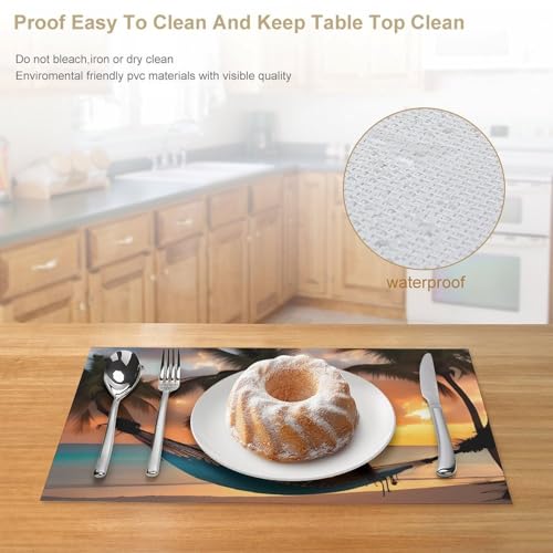 Sets de table lavables pour protéger votre table de salle à manger des taches