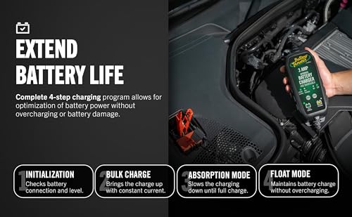 Battery Tender 3 AMP Battery Charger and Maintainer - Automotive Switchable 12V or 6V Smart Automatic for Cars SUVs and Trucks - Lead Acid, AGM, Gel, & Lithium Battery Charger - 022-0202-COS by Battery Tender - Image 7