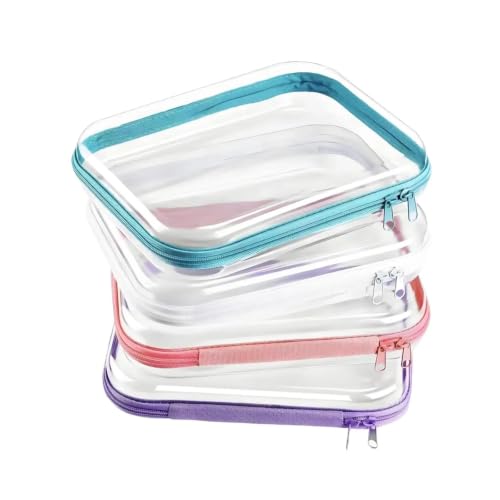 Pack 4 bolsas cosméticas transparentes de acceso rápido en controles