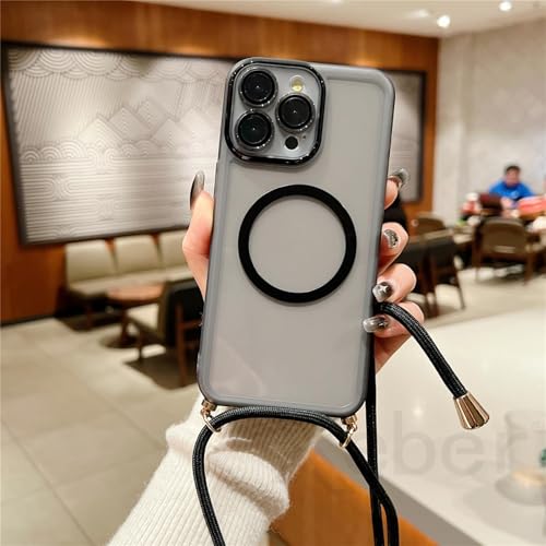 Lanière magnétique transparente pour sécuriser l'appareil photo de l'iPhone