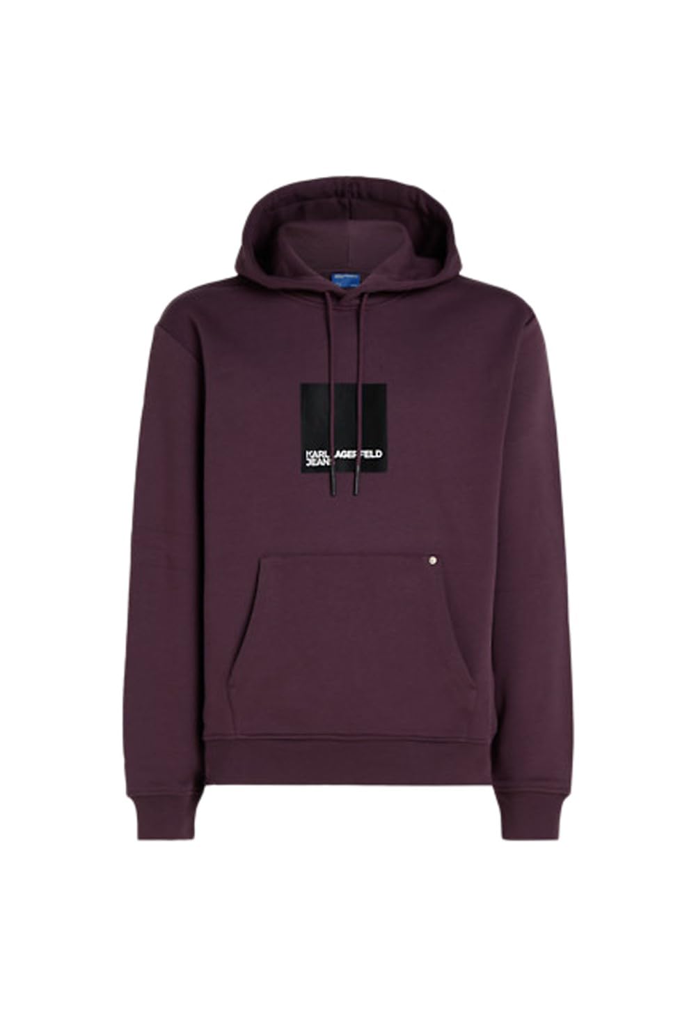 KARL LAGERFELD JEANS Men Regular Logo Hoodie Plum Perfect XL