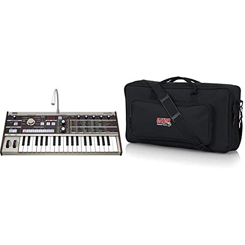 Korg Keyboard Amplifier (MICROKORG) & Gator Cases Gig Bag for Micro Controllers, Keyboards, and Multi-Effects Pedals; 22.5