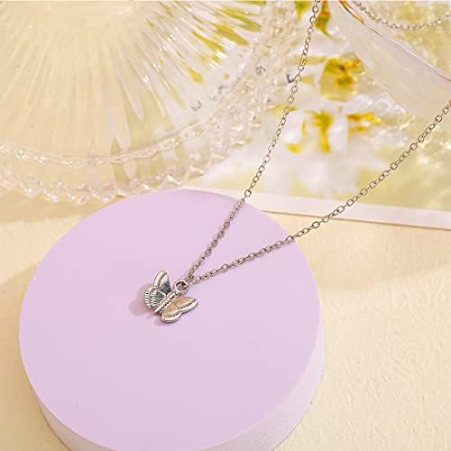 LANG XUAN Friendship Compass Necklace – Butterfly/Dragonfly Pendant With Inspirational Card, Gift For Women - View #9