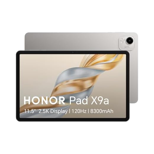 HONOR Pad X9a, 11.5″ 120Hz 2.5K Fullview Display,128GB Storage, 8300mAh Battery, Slim Metal Body, Four Speakers,Android 15,Grey