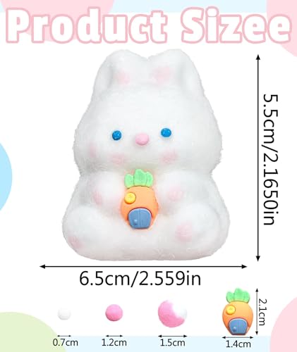 Image of Taba Squishy, Squishy Toys, Quishy Ball Cat Paw Squishy Cat Paw Funny Novelty Cute Animals Fidget Toy for Girls Boys Birthday Party Gifts Relaxation for Kids Teenage (2Pcs Rabbit)