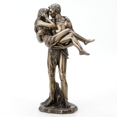 Escultura Artística de Novios en Bronce Antiguo 11.37 in miniatura 7