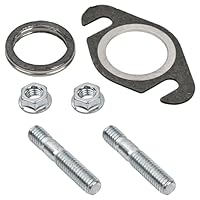 Auspuffdichtung Krümmer Dichtung Set mit Auspuff Stehbolzen für 50cc 2T Roller, passend für Yamaha Modelle