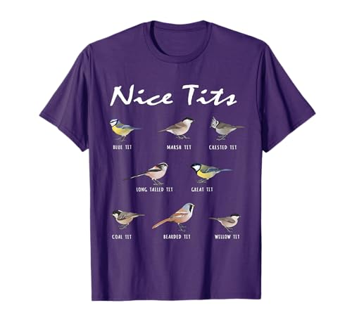 Nice Tits Jigfoxy Bird Fowl Language Bird Bird Watching T-Shirt
